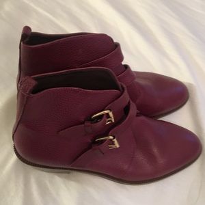 Pale Rosewood colored boots, Jcrew ankle boots